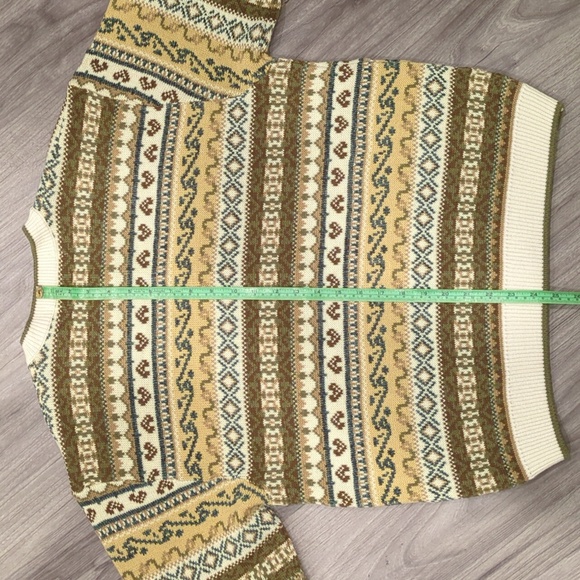 Vintage 90s St. Michael Women's Fair Isle Cardigan UK size 14 - Picture 6 of 8